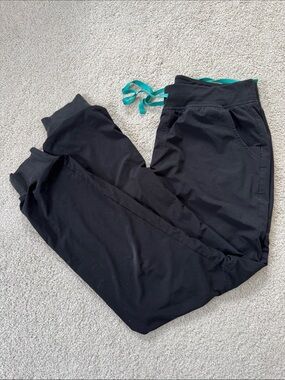 Figs Zamora Jogger Scrub Pants *Lined 30.5" Medium Tall Black